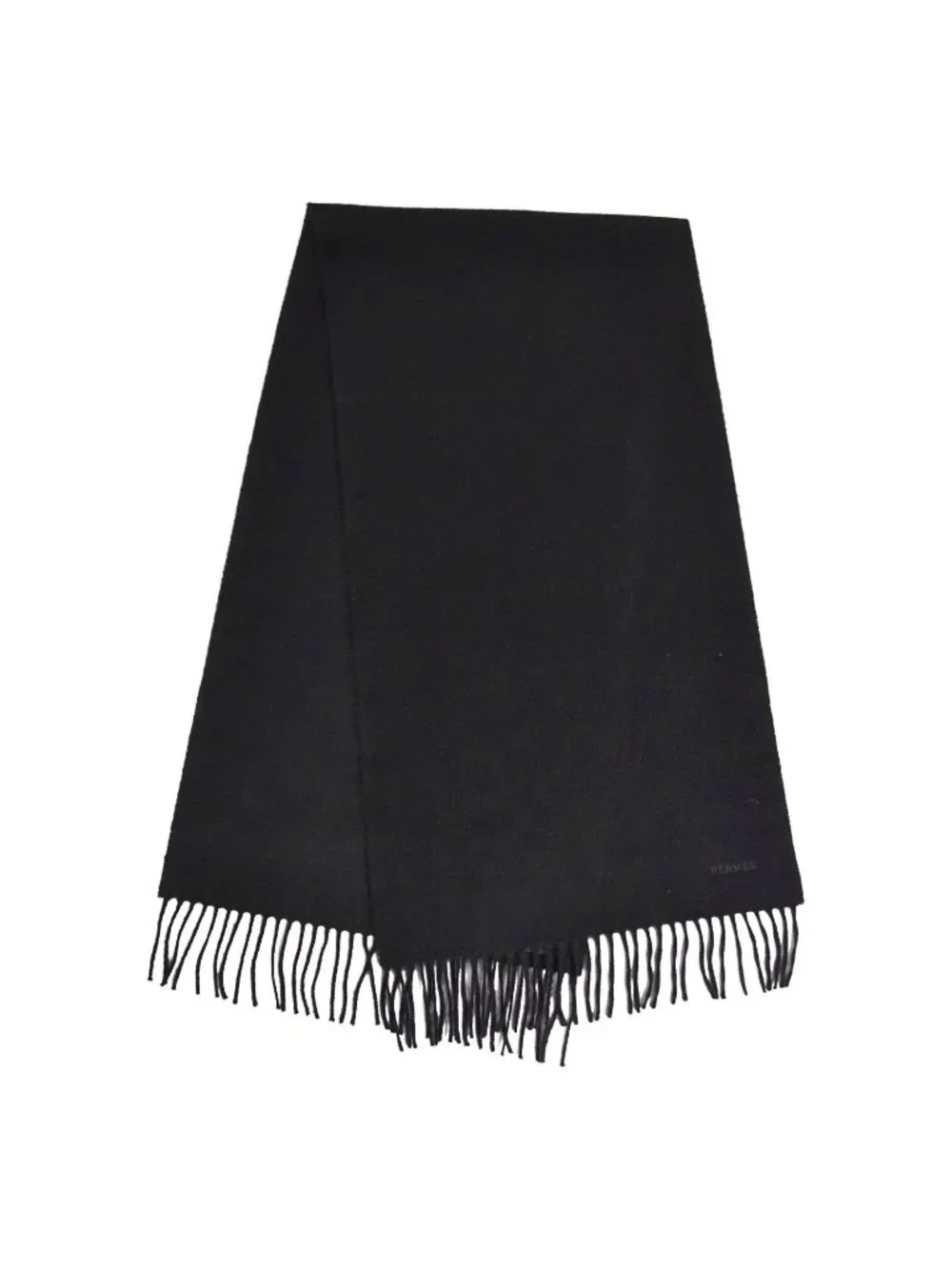 Hermes Scarf Shawl Fringe Cashmere